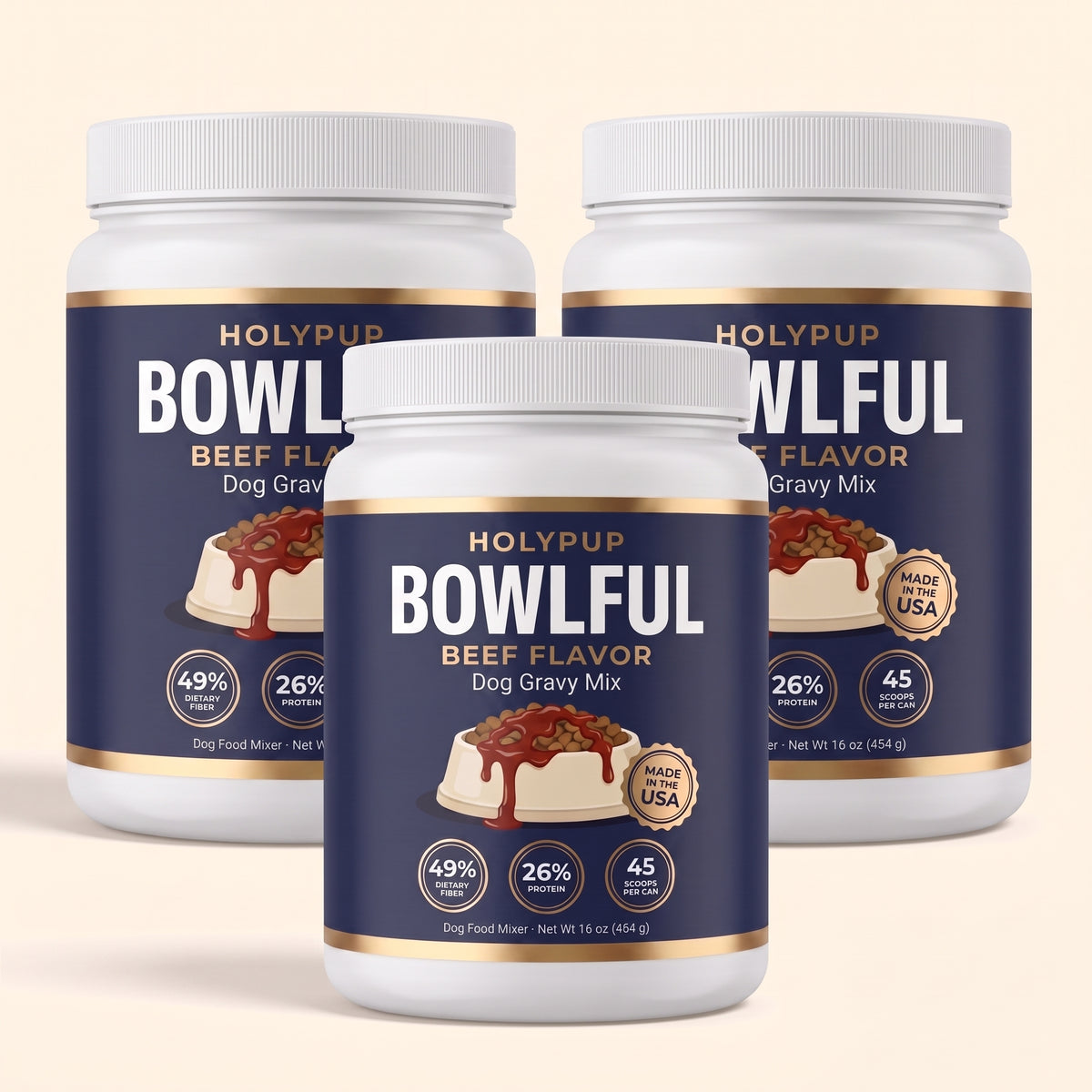 BOWLFUL Beef, 3 can subscription